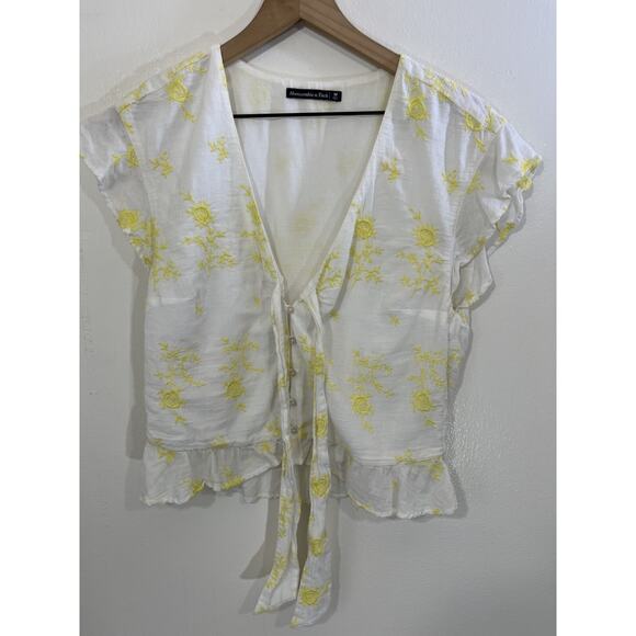 Cottagecore Coastal Boho Romantic Festival Beachy Vacation Crop Top M Coquette - Picture 1 of 15